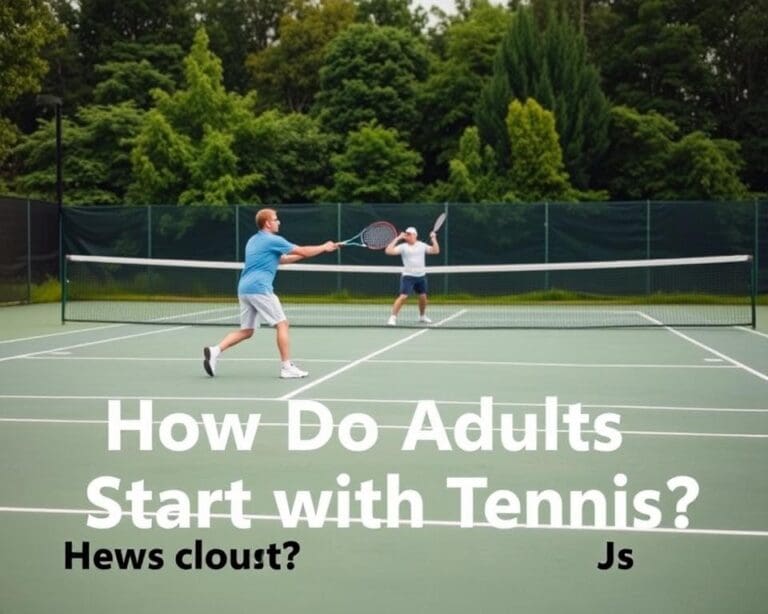 Wie beginnen Erwachsene mit Tennis?
