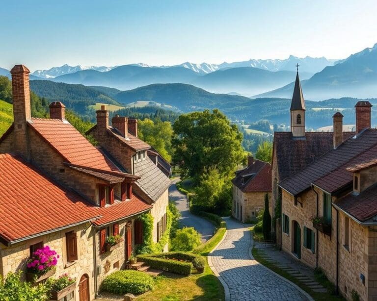 Wie entdeckst du kleine Doerfer in Frankreich?