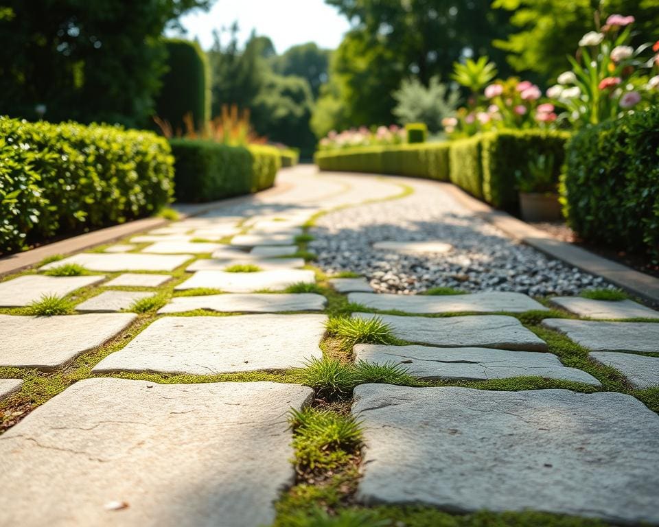 Materialwahl für langlebige Gartenwege