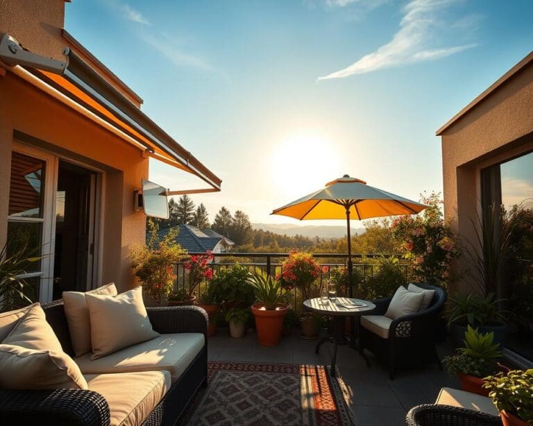 Sonnenschutzlösungen für Terrasse und Balkon