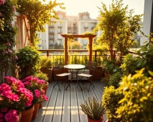 Terrassenideen für kleine Stadtgärten