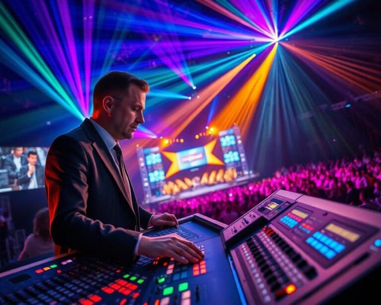 Was macht ein Lichttechniker für Wow Effekte?