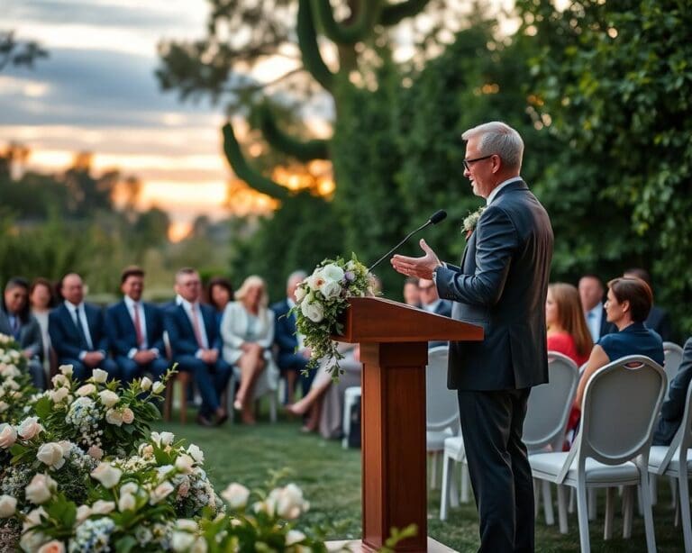 Wie arbeitet ein Sprecher für persönliche Zeremonien?