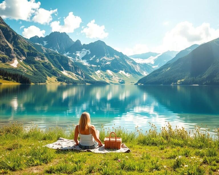 Wie erlebt man Baden an alpinen Bergseen?