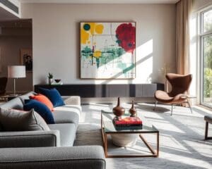 Wie kombiniert man Möbel und Kunst?