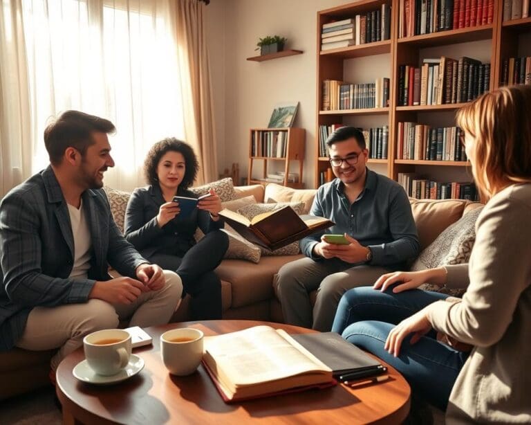 Wie prägt Literatur Gespräche im Freundeskreis?