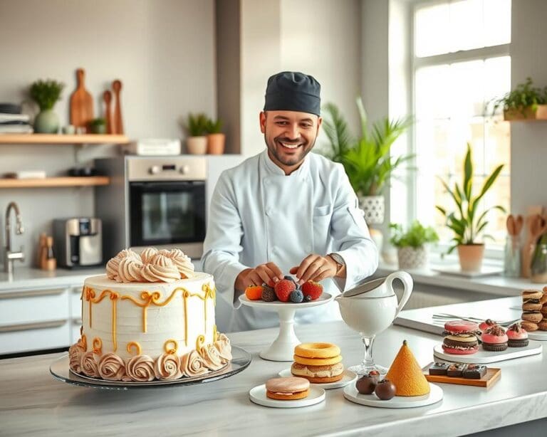 Wie unterstützt ein Konditor kreative Dessertideen?