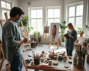 Wie verbinden Menschen Kunst und Entspannung?