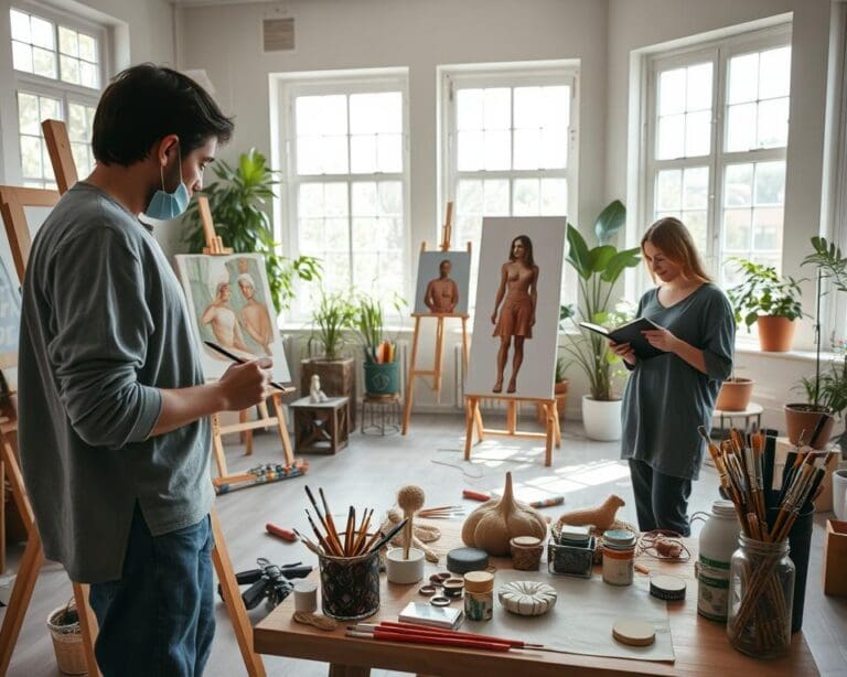 Wie verbinden Menschen Kunst und Entspannung?