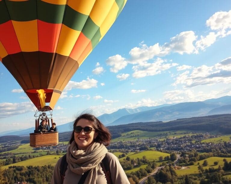 Heißluftballon Fahrt